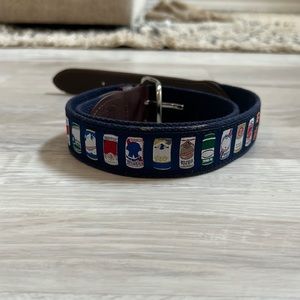 The Belted Cow Co Beer Brass Leather Belt